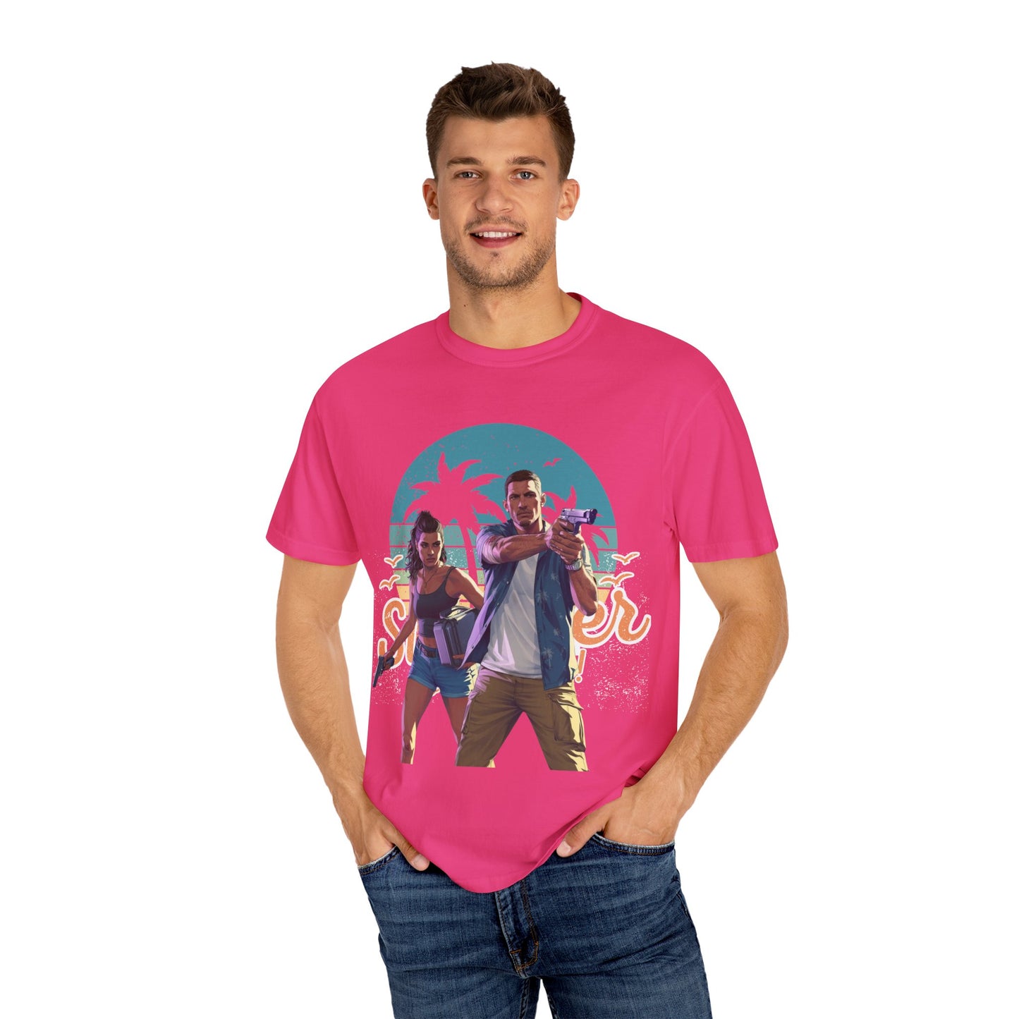 Retro Summer Vibe T-Shirt, Vacation Tee, Beach Day Shirt, Fun Summer Apparel, Unisex Graphic Tee, Gift for Him or Her