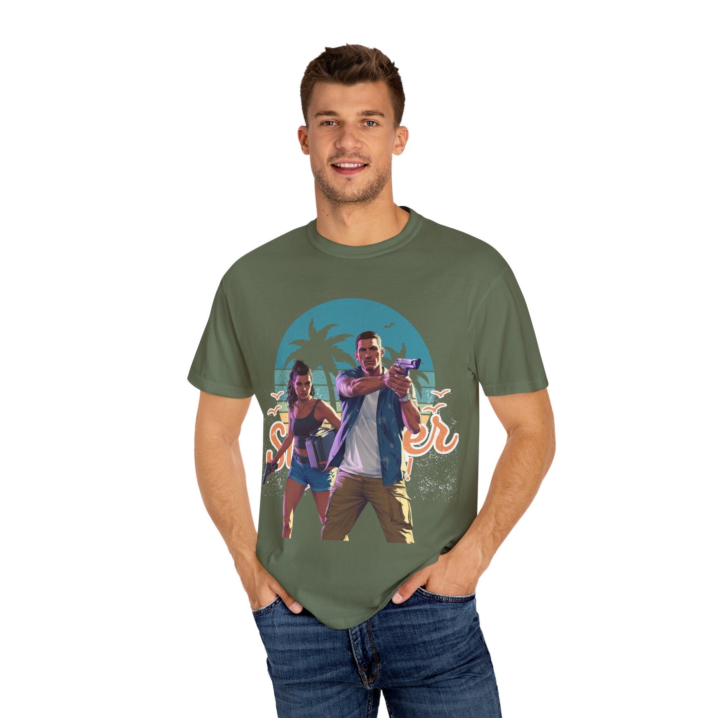 Retro Summer Vibe T-Shirt, Vacation Tee, Beach Day Shirt, Fun Summer Apparel, Unisex Graphic Tee, Gift for Him or Her