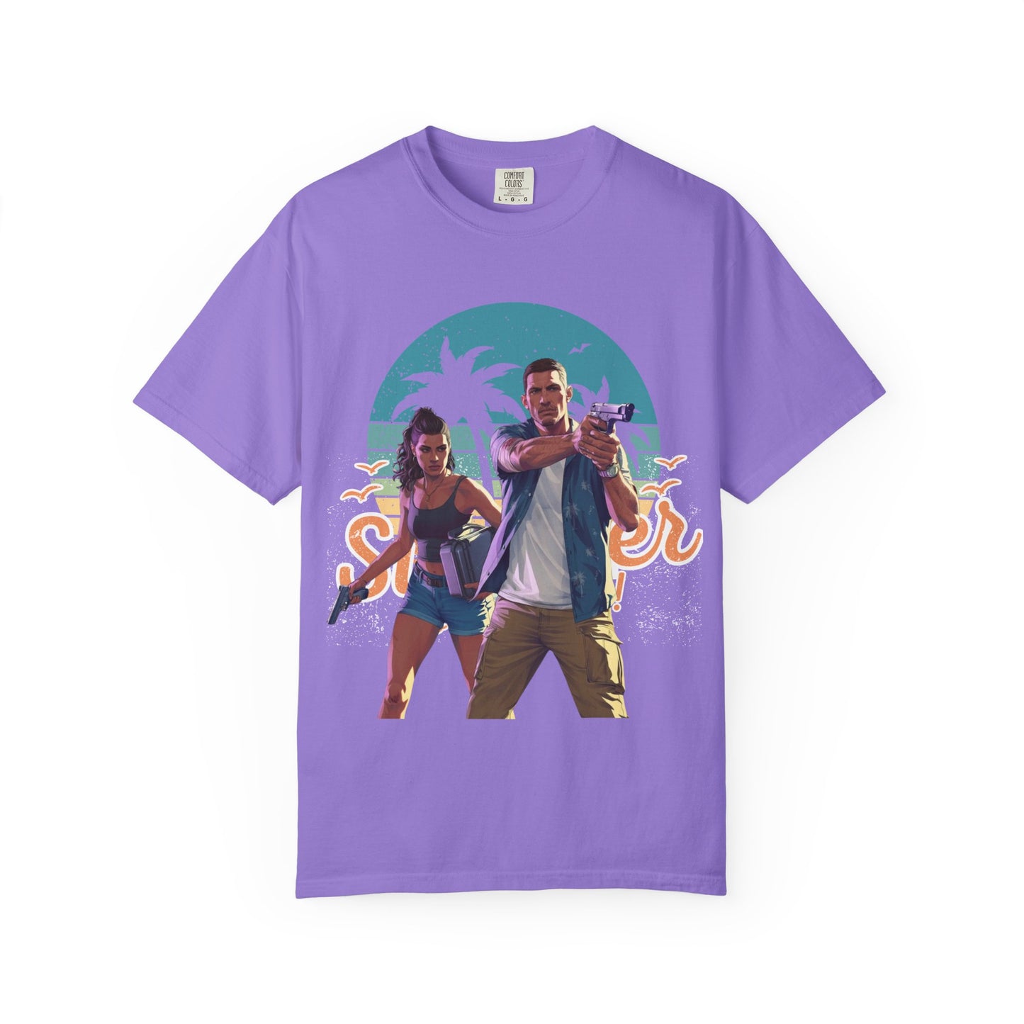 Retro Summer Vibe T-Shirt, Vacation Tee, Beach Day Shirt, Fun Summer Apparel, Unisex Graphic Tee, Gift for Him or Her