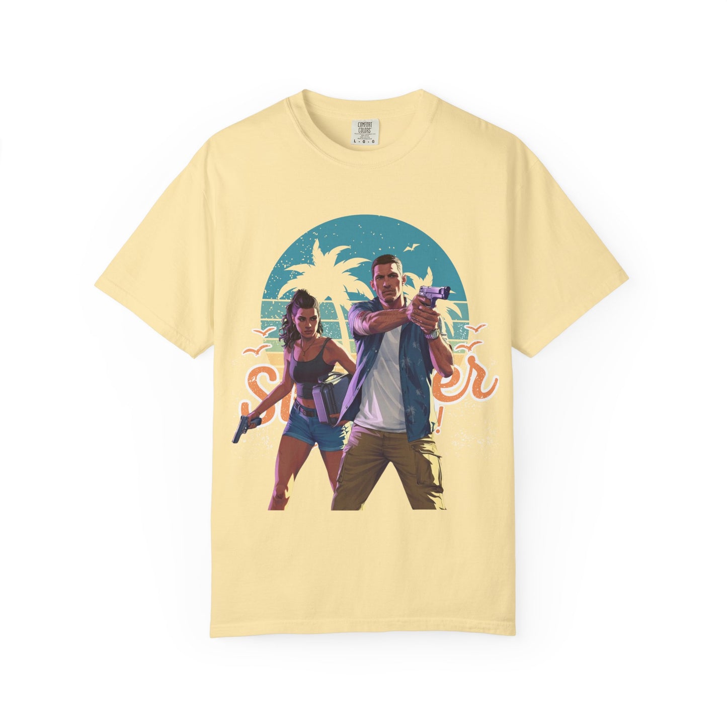 Retro Summer Vibe T-Shirt, Vacation Tee, Beach Day Shirt, Fun Summer Apparel, Unisex Graphic Tee, Gift for Him or Her