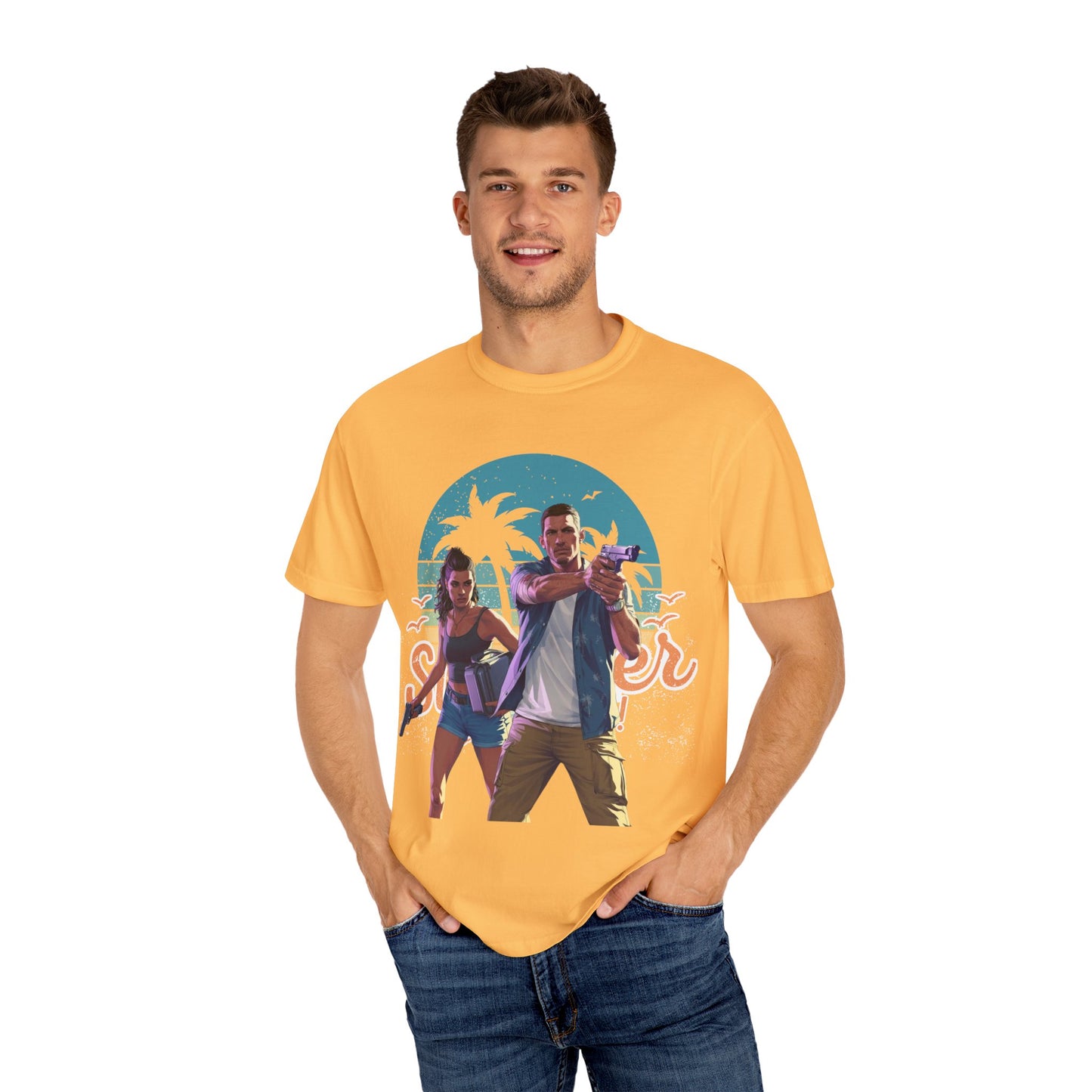 Retro Summer Vibe T-Shirt, Vacation Tee, Beach Day Shirt, Fun Summer Apparel, Unisex Graphic Tee, Gift for Him or Her