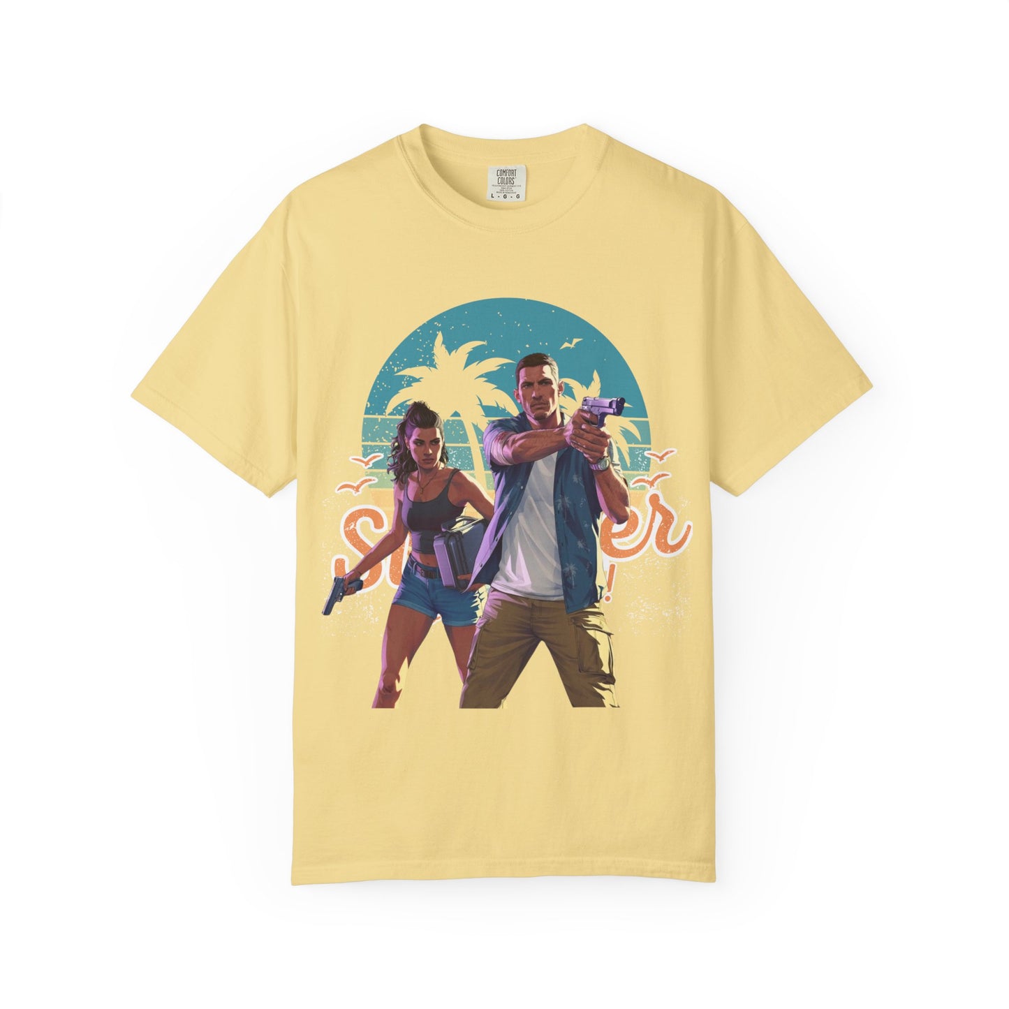 Retro Summer Vibe T-Shirt, Vacation Tee, Beach Day Shirt, Fun Summer Apparel, Unisex Graphic Tee, Gift for Him or Her
