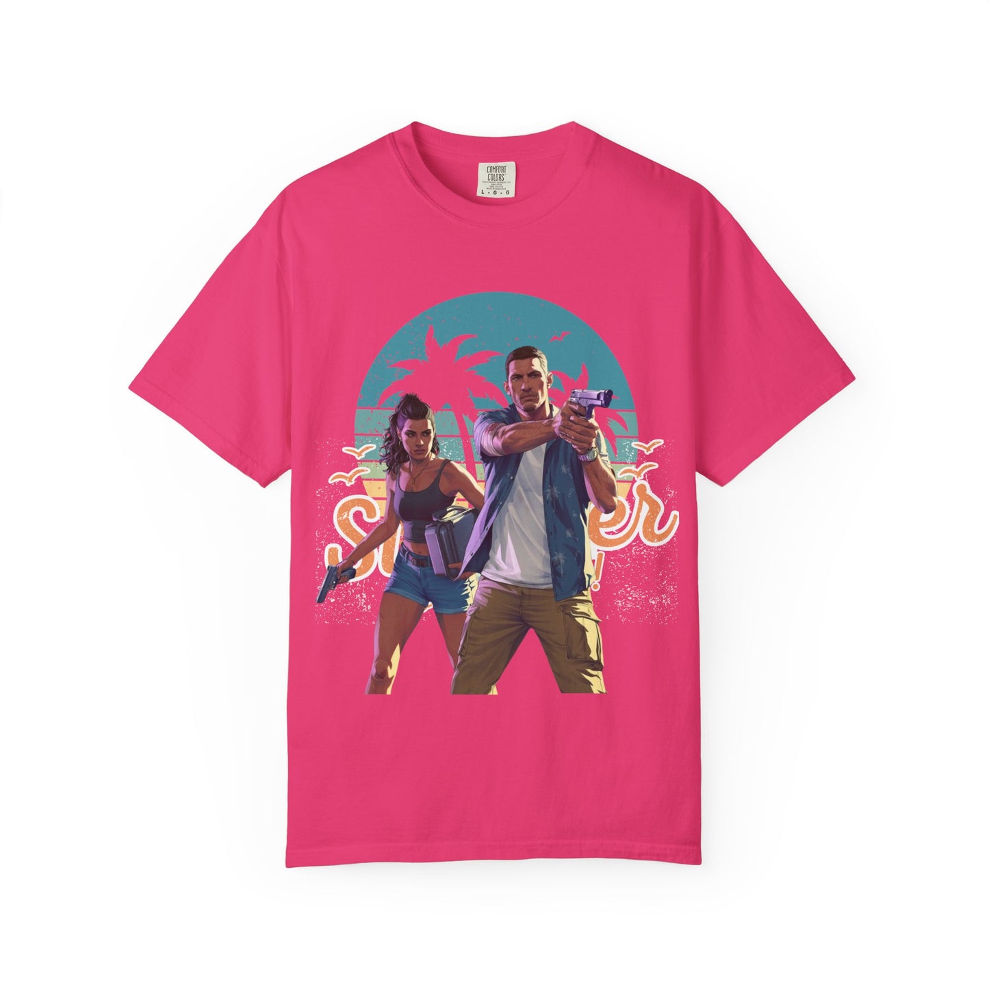 Retro Summer Vibe T-Shirt, Vacation Tee, Beach Day Shirt, Fun Summer Apparel, Unisex Graphic Tee, Gift for Him or Her