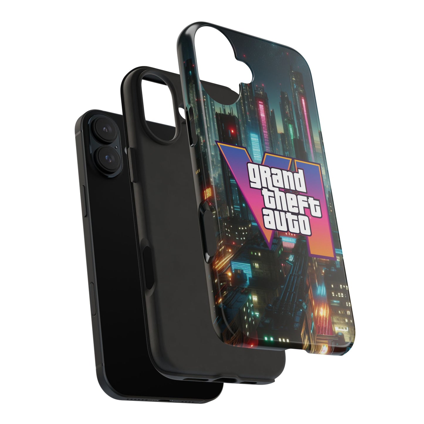 Gamer Tough Phone Cases, Grand Theft Auto Inspired, Durable Protection, Perfect for Gamers, Gift for Birthdays, Holidays