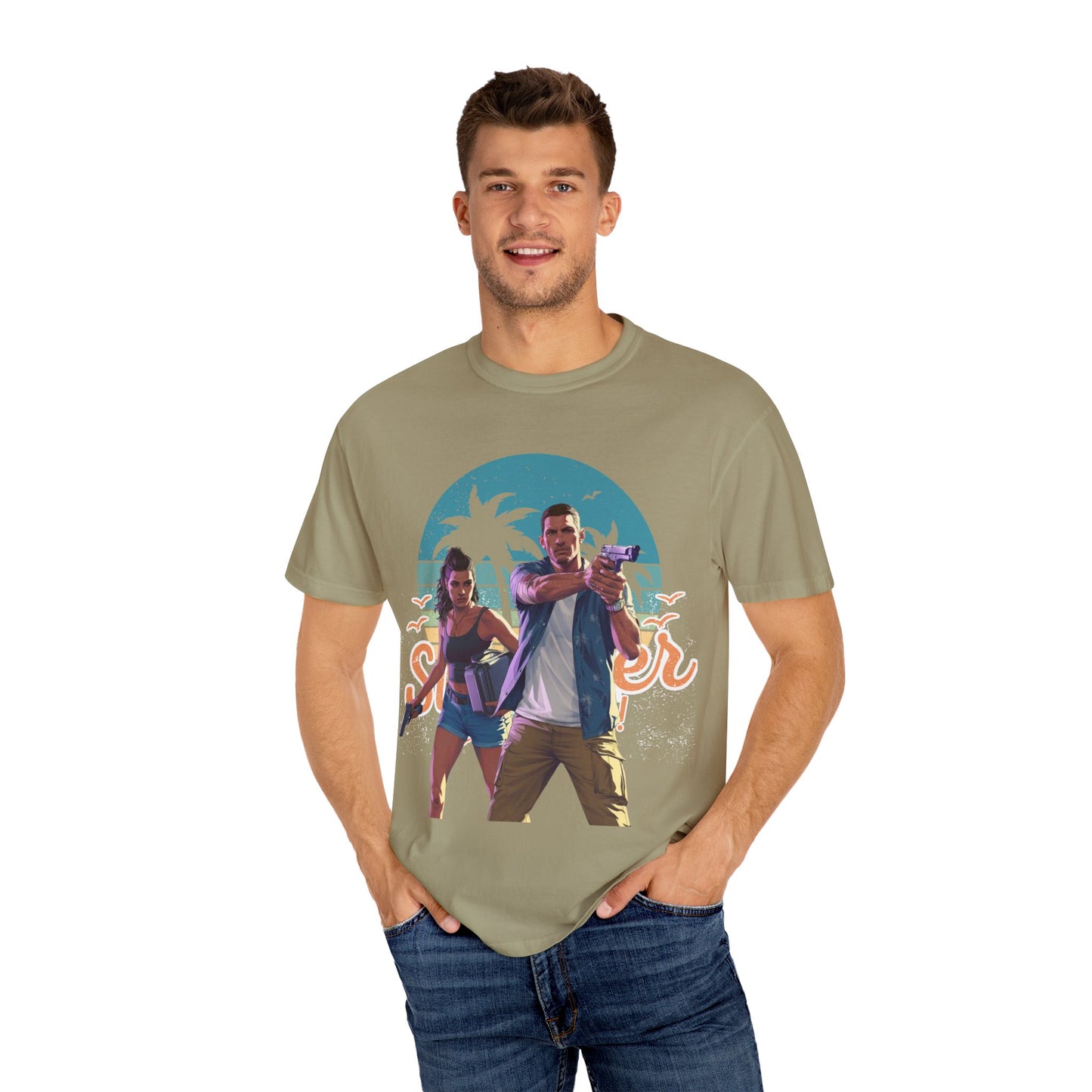 Retro Summer Vibe T-Shirt, Vacation Tee, Beach Day Shirt, Fun Summer Apparel, Unisex Graphic Tee, Gift for Him or Her