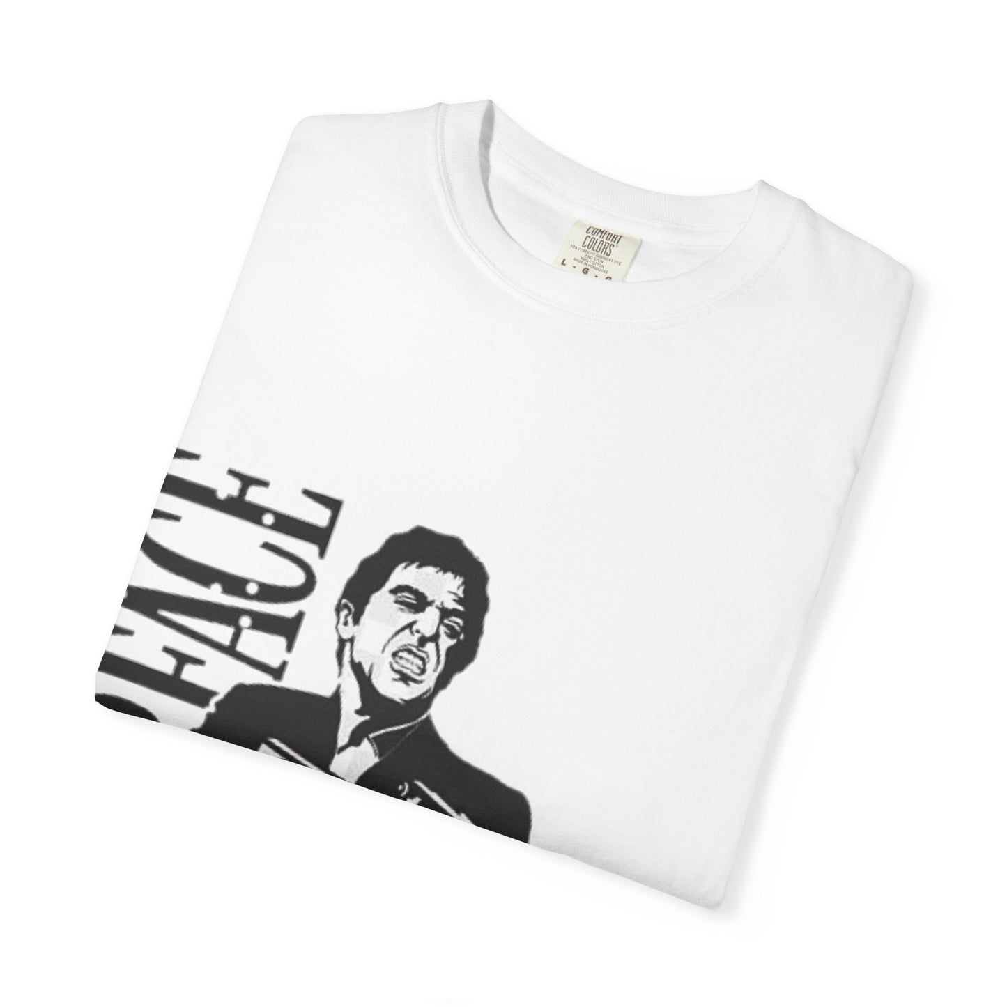 Scarface Unisex Garment-Dyed T-shirt, Iconic Movie Tee, Vintage Style Shirt, Gift for Film Lovers, Casual Outfit, Movie Night Essential