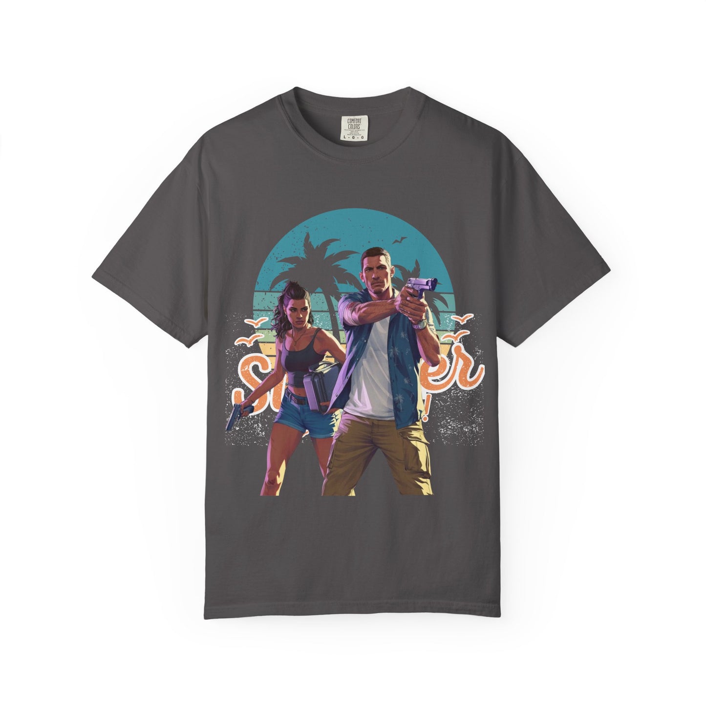 Retro Summer Vibe T-Shirt, Vacation Tee, Beach Day Shirt, Fun Summer Apparel, Unisex Graphic Tee, Gift for Him or Her