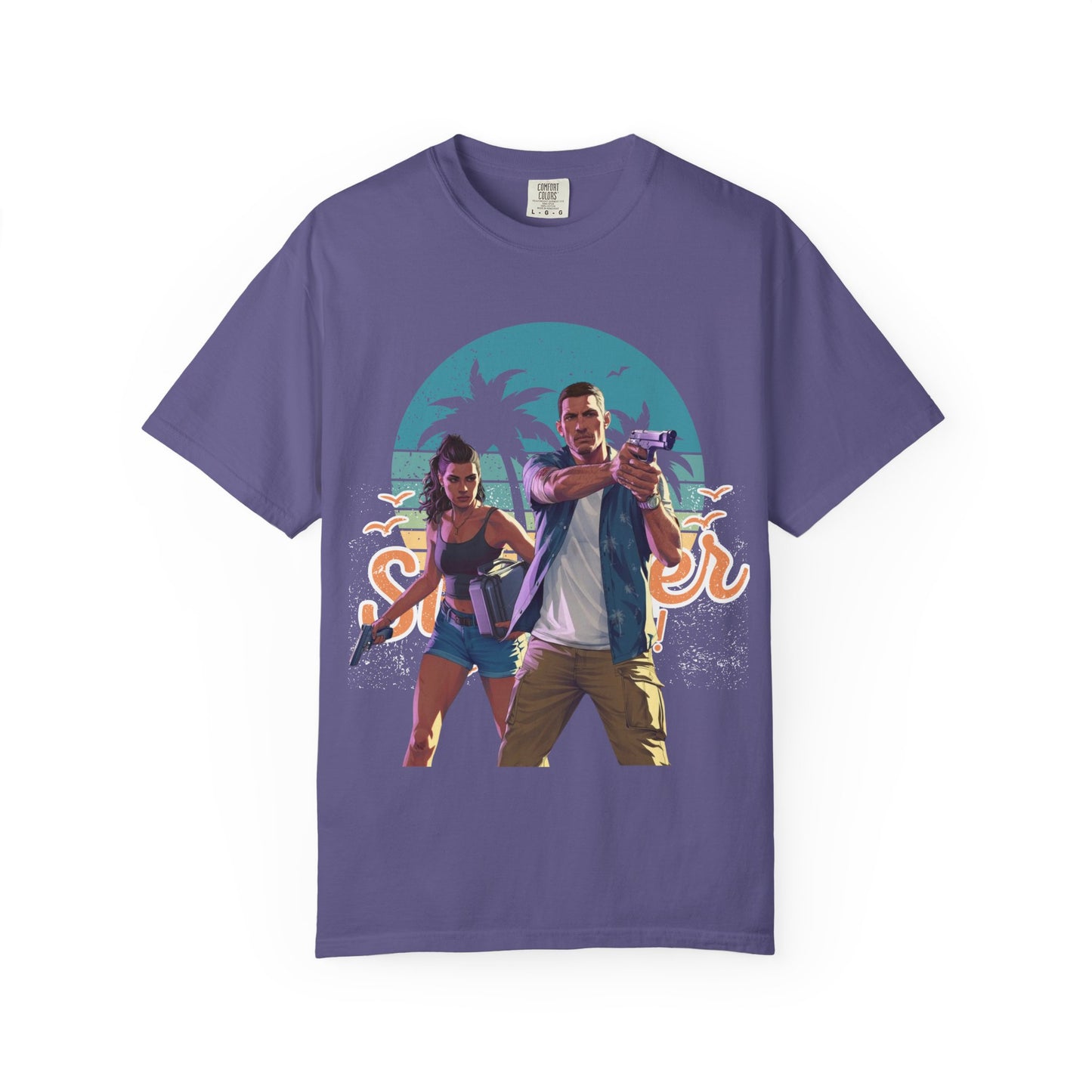 Retro Summer Vibe T-Shirt, Vacation Tee, Beach Day Shirt, Fun Summer Apparel, Unisex Graphic Tee, Gift for Him or Her