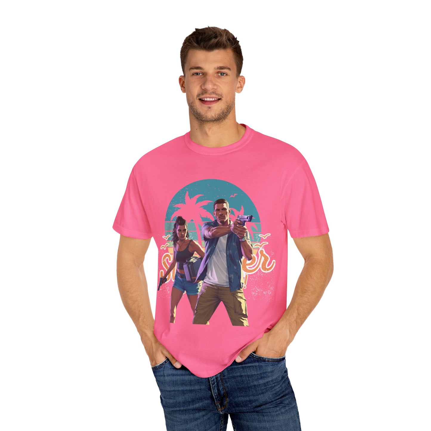 Retro Summer Vibe T-Shirt, Vacation Tee, Beach Day Shirt, Fun Summer Apparel, Unisex Graphic Tee, Gift for Him or Her
