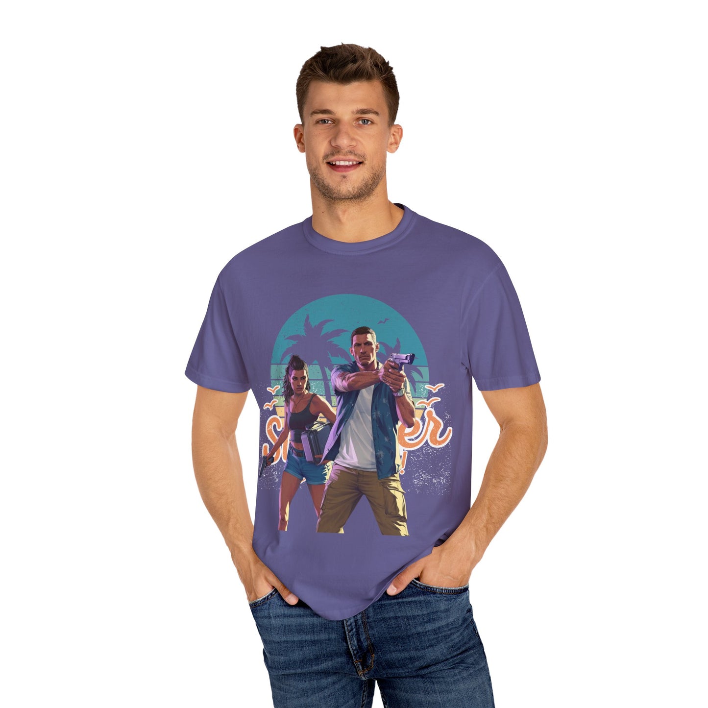 Retro Summer Vibe T-Shirt, Vacation Tee, Beach Day Shirt, Fun Summer Apparel, Unisex Graphic Tee, Gift for Him or Her