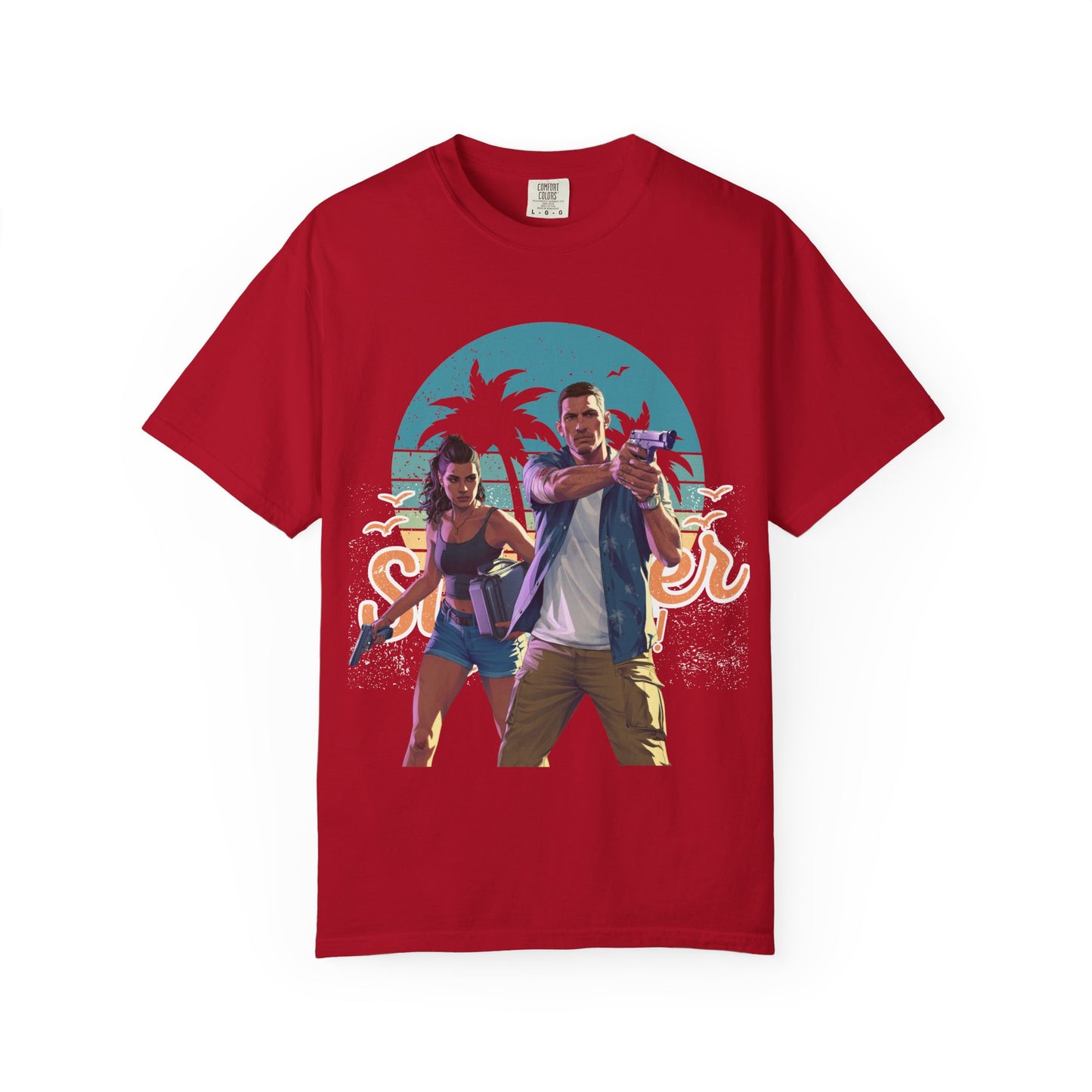 Retro Summer Vibe T-Shirt, Vacation Tee, Beach Day Shirt, Fun Summer Apparel, Unisex Graphic Tee, Gift for Him or Her