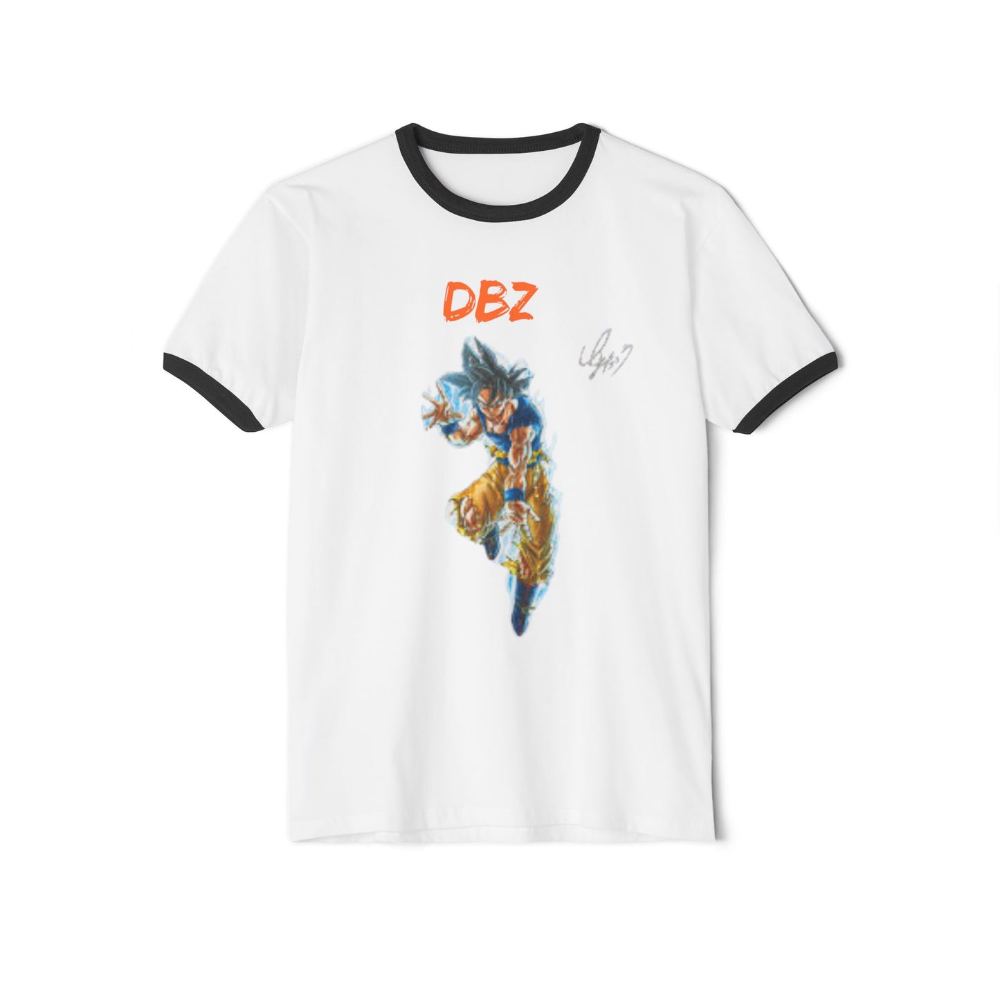 DBZ Unisex Cotton Ringer T-Shirt - Lightweight Anime Tee for Fans, Gift for Birthdays, Casual Wear, Conventions, and More