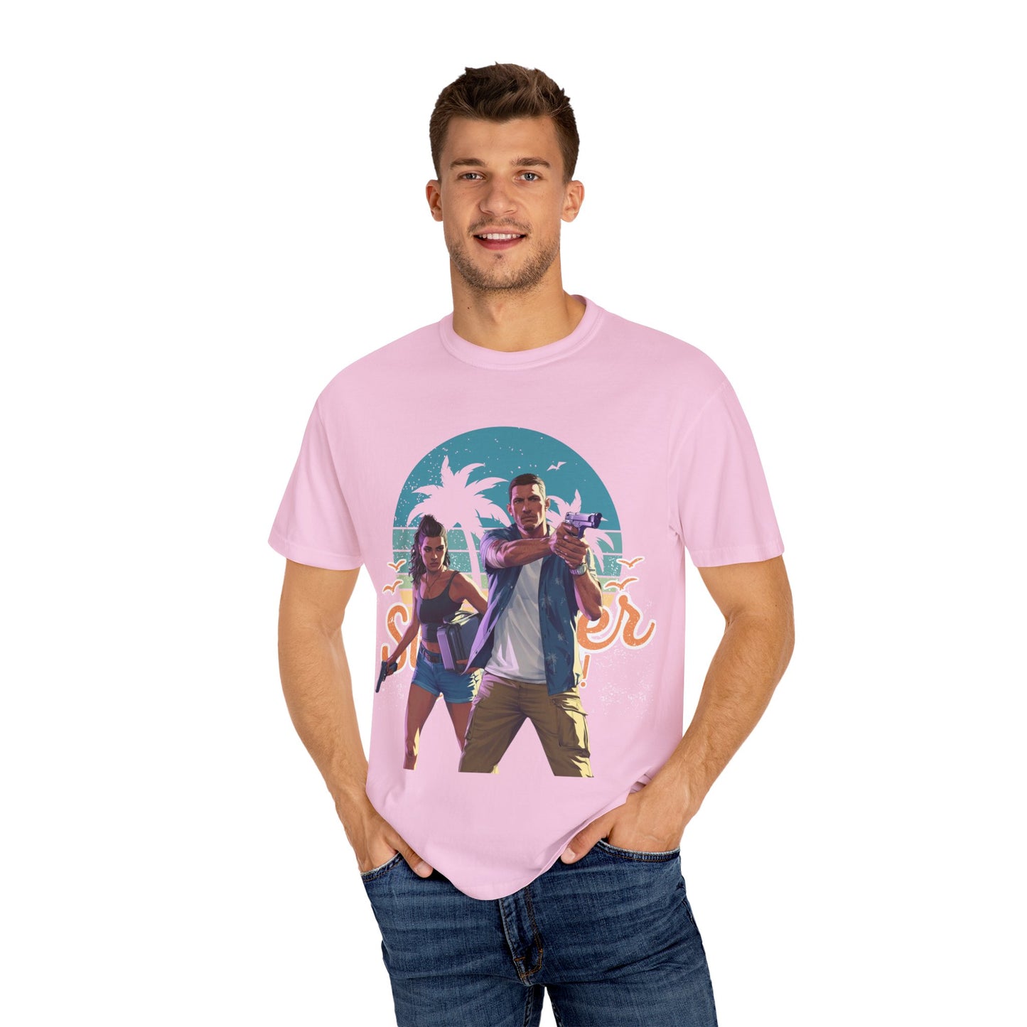 Retro Summer Vibe T-Shirt, Vacation Tee, Beach Day Shirt, Fun Summer Apparel, Unisex Graphic Tee, Gift for Him or Her