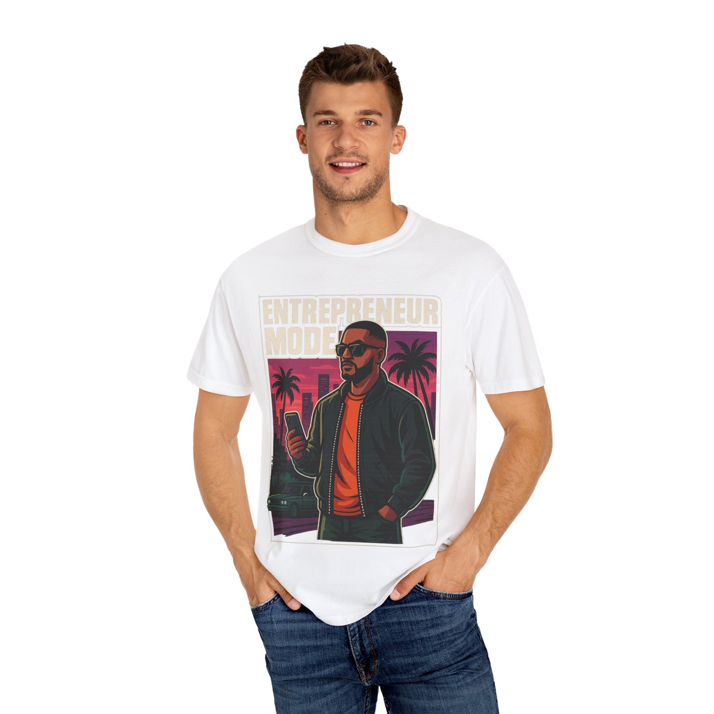 Entrepreneur Model T-shirt - Vintage Graphic Tee for Creatives, Casual Wear, Gift for Trendsetters, Unisex Fashion, Streetwear Style