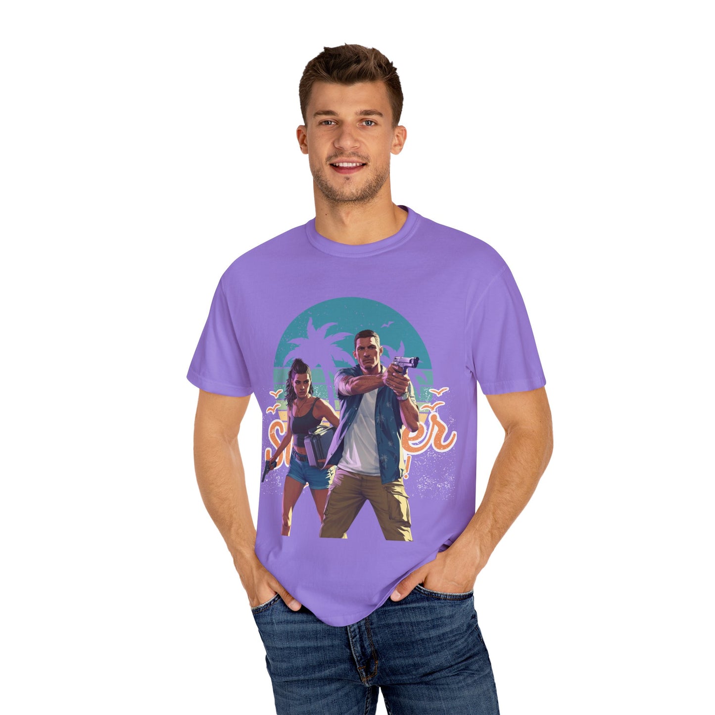 Retro Summer Vibe T-Shirt, Vacation Tee, Beach Day Shirt, Fun Summer Apparel, Unisex Graphic Tee, Gift for Him or Her
