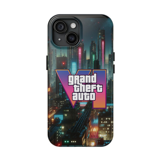 Gamer Tough Phone Cases, Grand Theft Auto Inspired, Durable Protection, Perfect for Gamers, Gift for Birthdays, Holidays