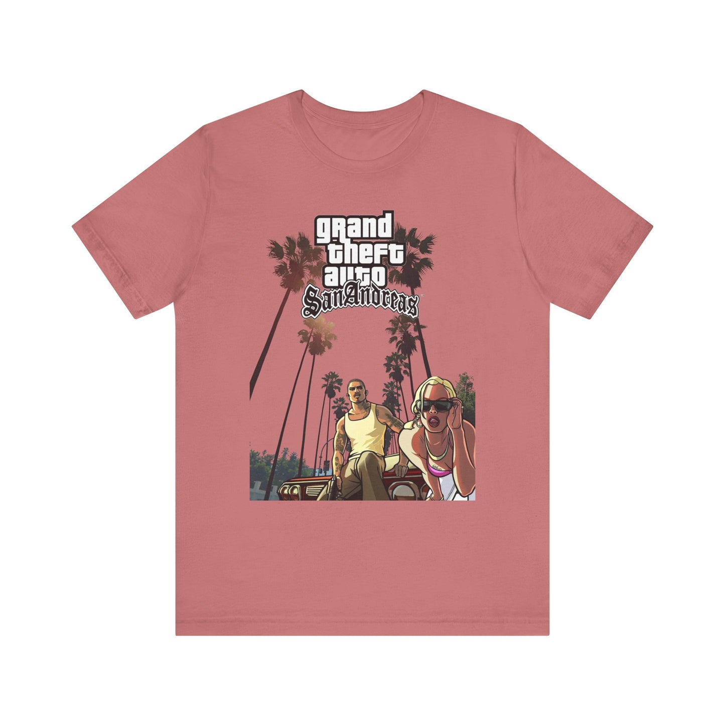 Grand Theft Auto Inspired Unisex Tee, Gamer Gift, Video Game T-Shirt, Casual Style, Graphic Tee, Fun Summer Top