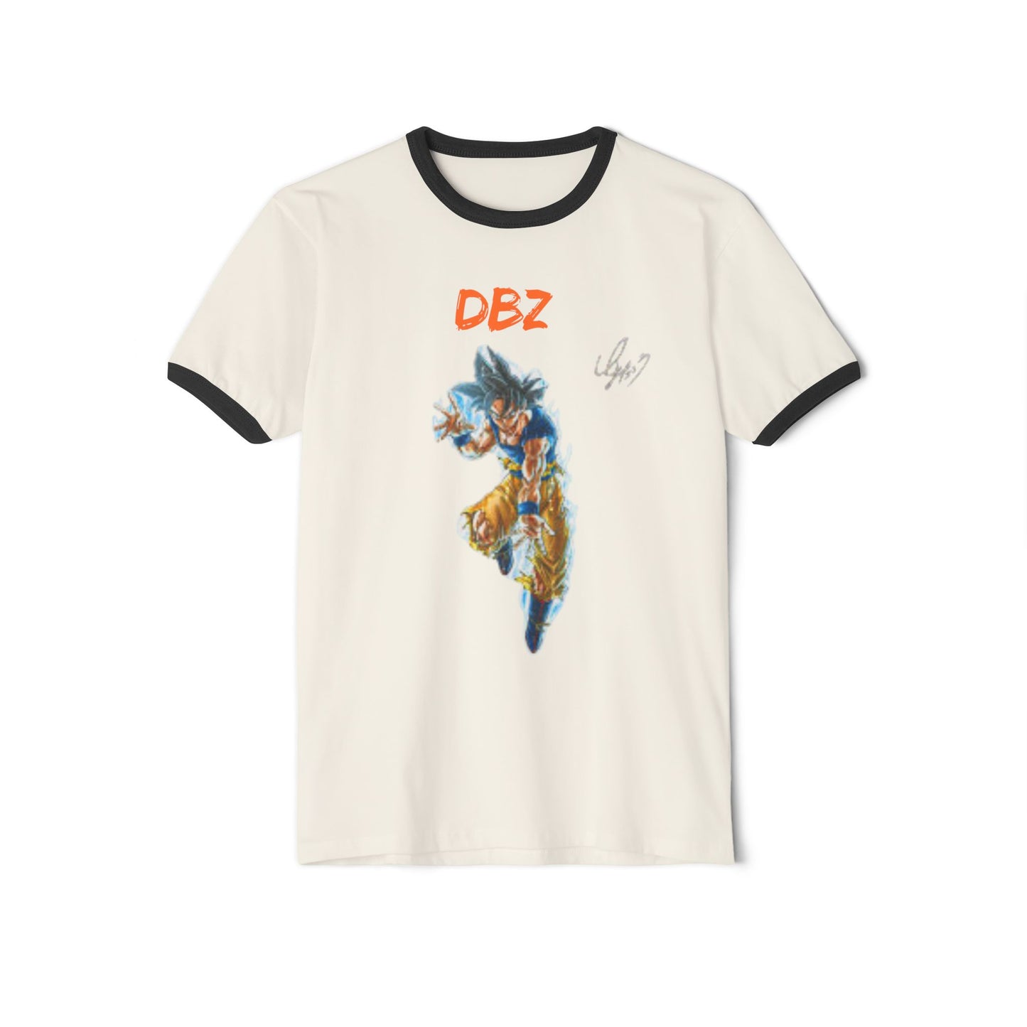DBZ Unisex Cotton Ringer T-Shirt - Lightweight Anime Tee for Fans, Gift for Birthdays, Casual Wear, Conventions, and More