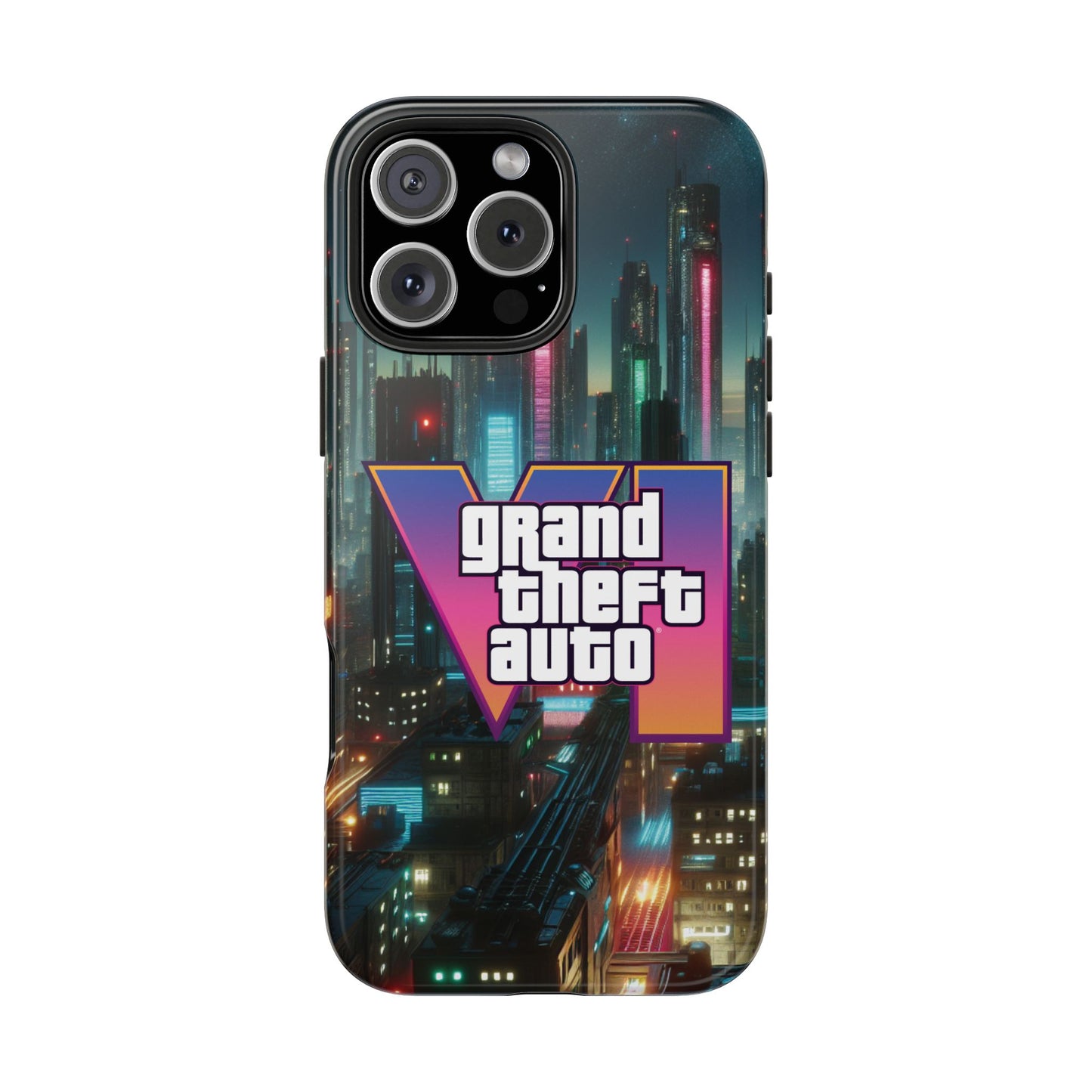 Gamer Tough Phone Cases, Grand Theft Auto Inspired, Durable Protection, Perfect for Gamers, Gift for Birthdays, Holidays