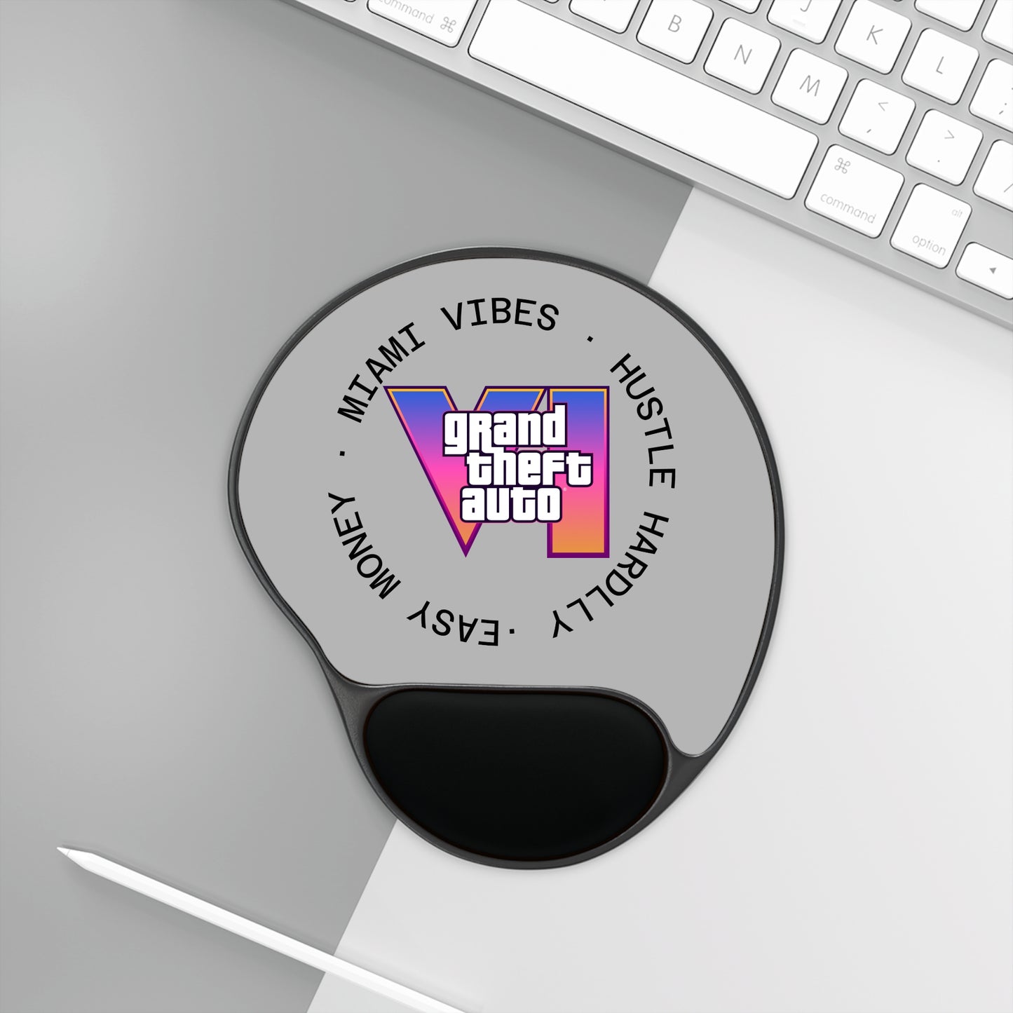 Vibrant Gamer Mouse Pad with Wrist Rest - Perfect for Home Office, Gaming Setup, Gift for Gamers, Stylish Desk Accessory