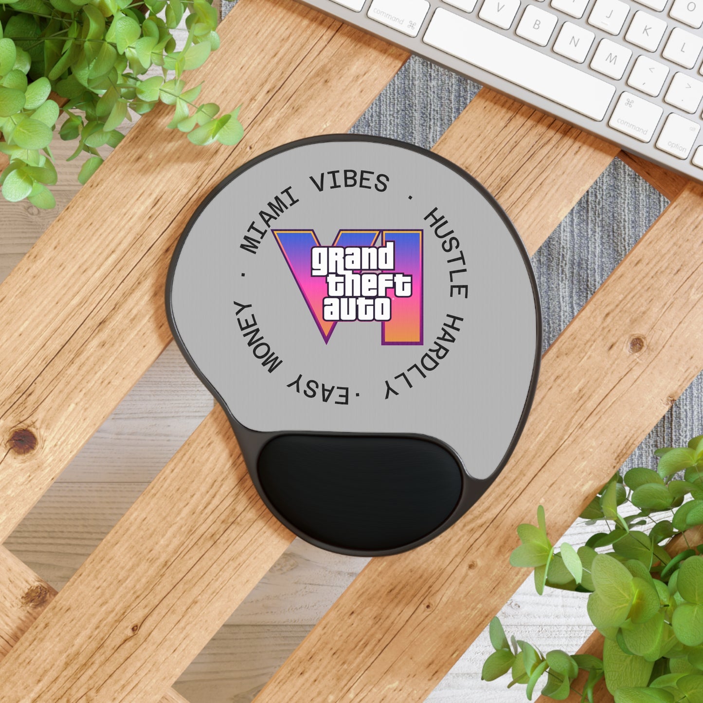 Vibrant Gamer Mouse Pad with Wrist Rest - Perfect for Home Office, Gaming Setup, Gift for Gamers, Stylish Desk Accessory