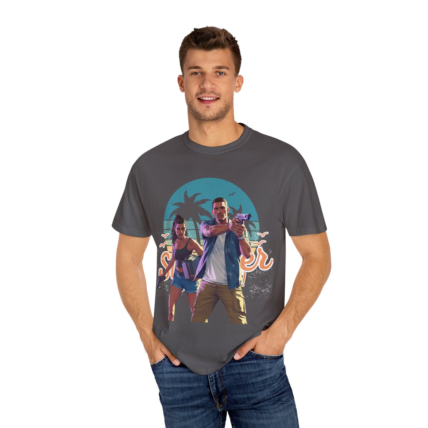 Retro Summer Vibe T-Shirt, Vacation Tee, Beach Day Shirt, Fun Summer Apparel, Unisex Graphic Tee, Gift for Him or Her
