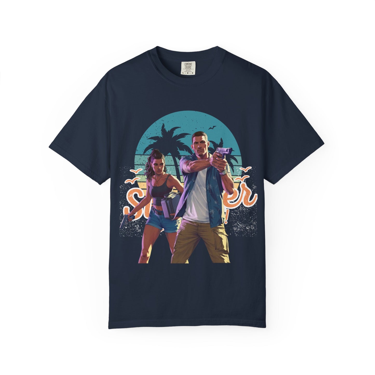 Retro Summer Vibe T-Shirt, Vacation Tee, Beach Day Shirt, Fun Summer Apparel, Unisex Graphic Tee, Gift for Him or Her