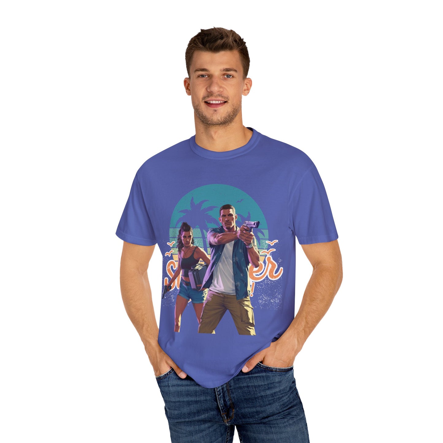 Retro Summer Vibe T-Shirt, Vacation Tee, Beach Day Shirt, Fun Summer Apparel, Unisex Graphic Tee, Gift for Him or Her