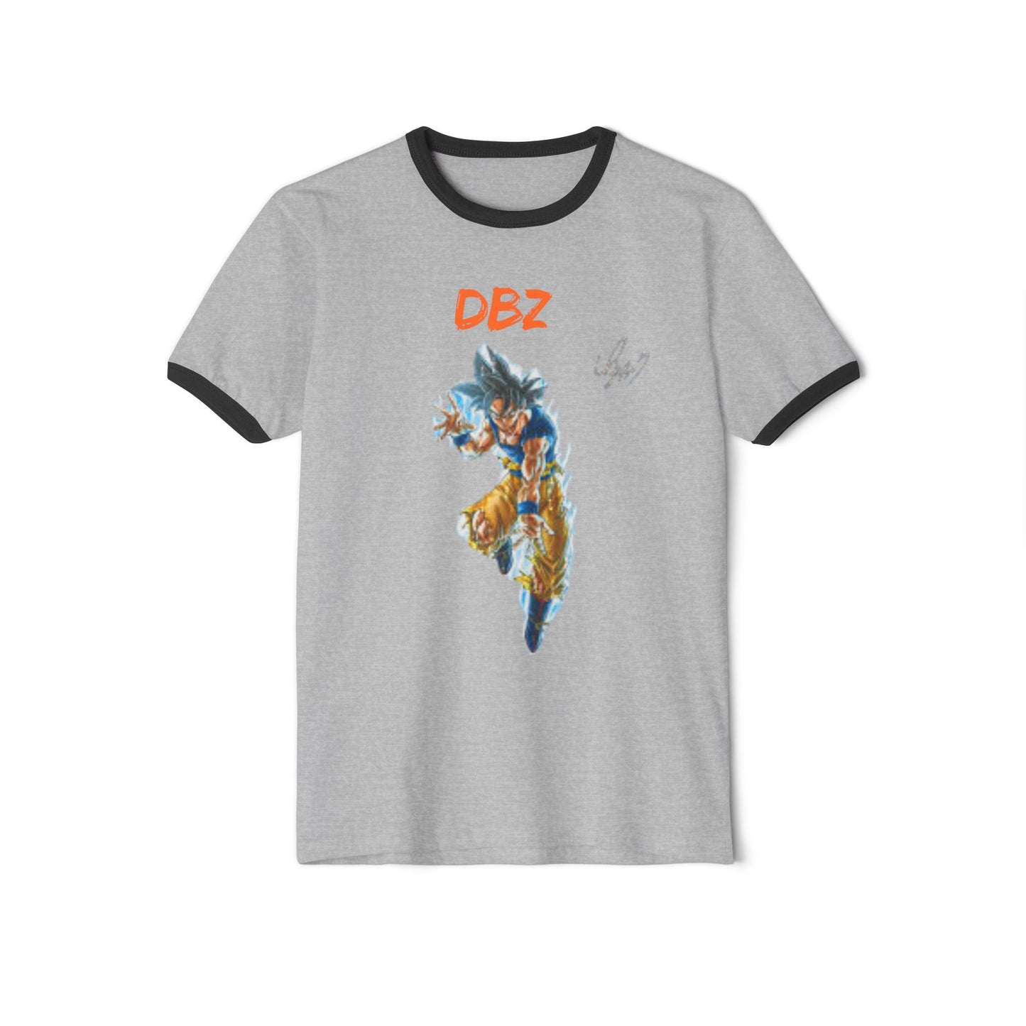 DBZ Unisex Cotton Ringer T-Shirt - Lightweight Anime Tee for Fans, Gift for Birthdays, Casual Wear, Conventions, and More