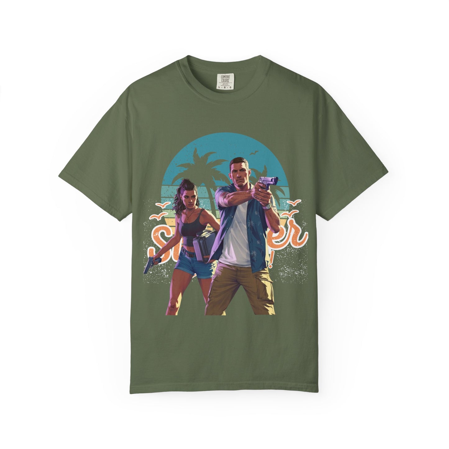 Retro Summer Vibe T-Shirt, Vacation Tee, Beach Day Shirt, Fun Summer Apparel, Unisex Graphic Tee, Gift for Him or Her
