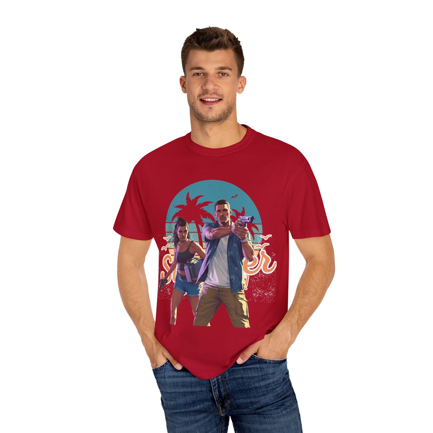 Retro Summer Vibe T-Shirt, Vacation Tee, Beach Day Shirt, Fun Summer Apparel, Unisex Graphic Tee, Gift for Him or Her